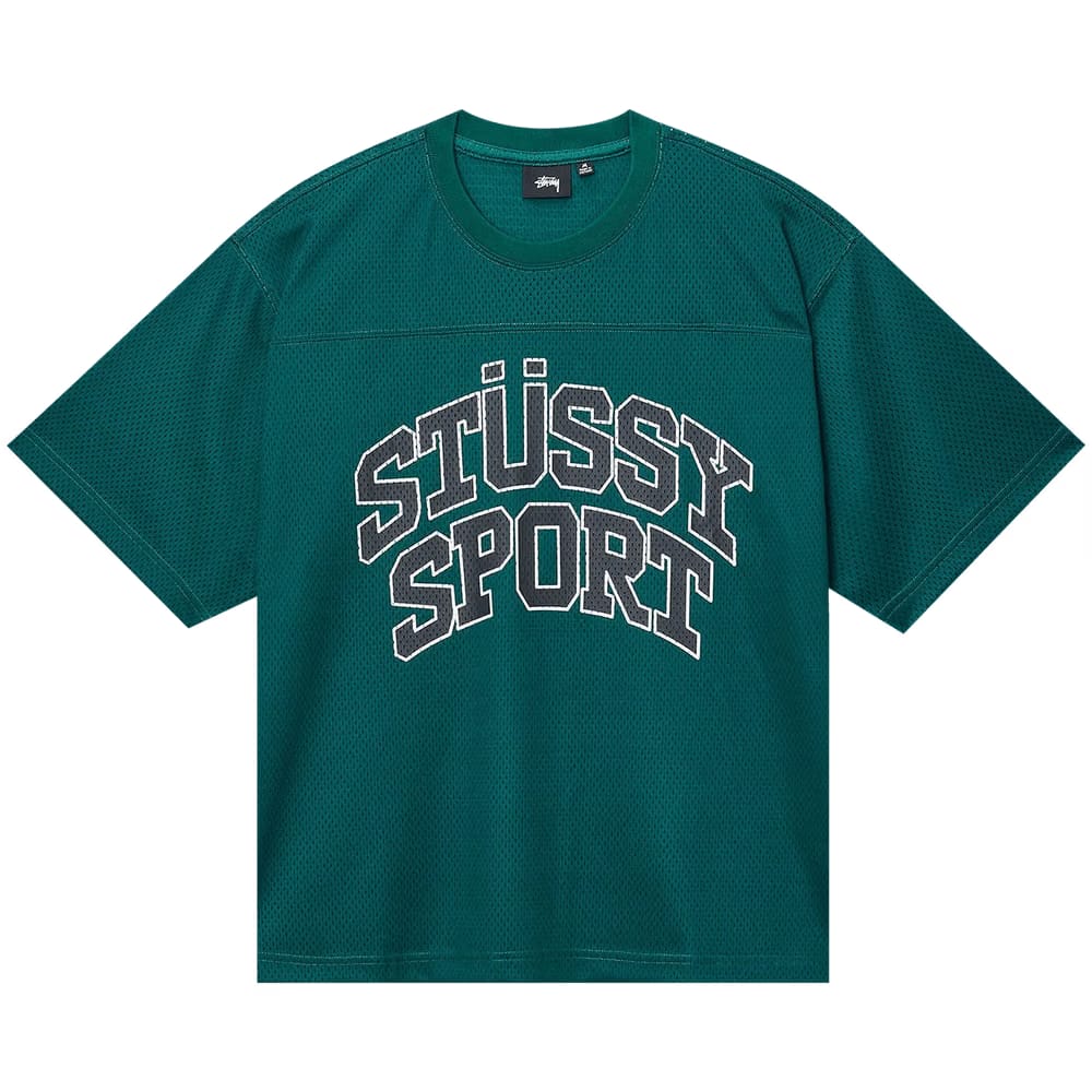 Stussy Sport Mesh Football Jersey Green