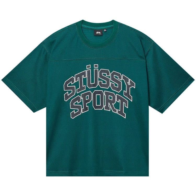 Stussy Sport Mesh Football Jersey Green