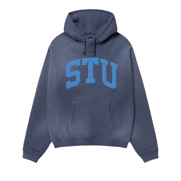 Stussy Stu Appliqué Hoodie Blue