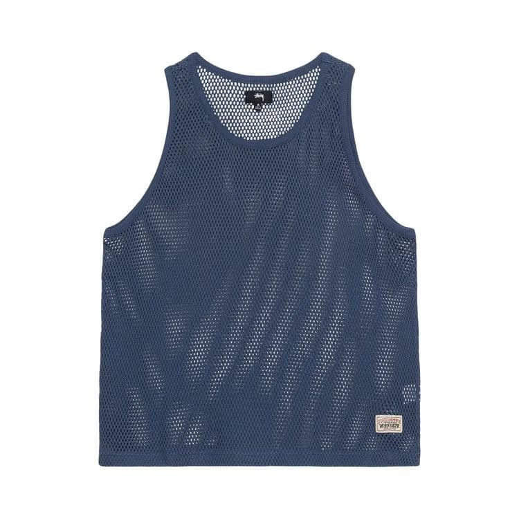 Stussy Big Mesh Tank Navy