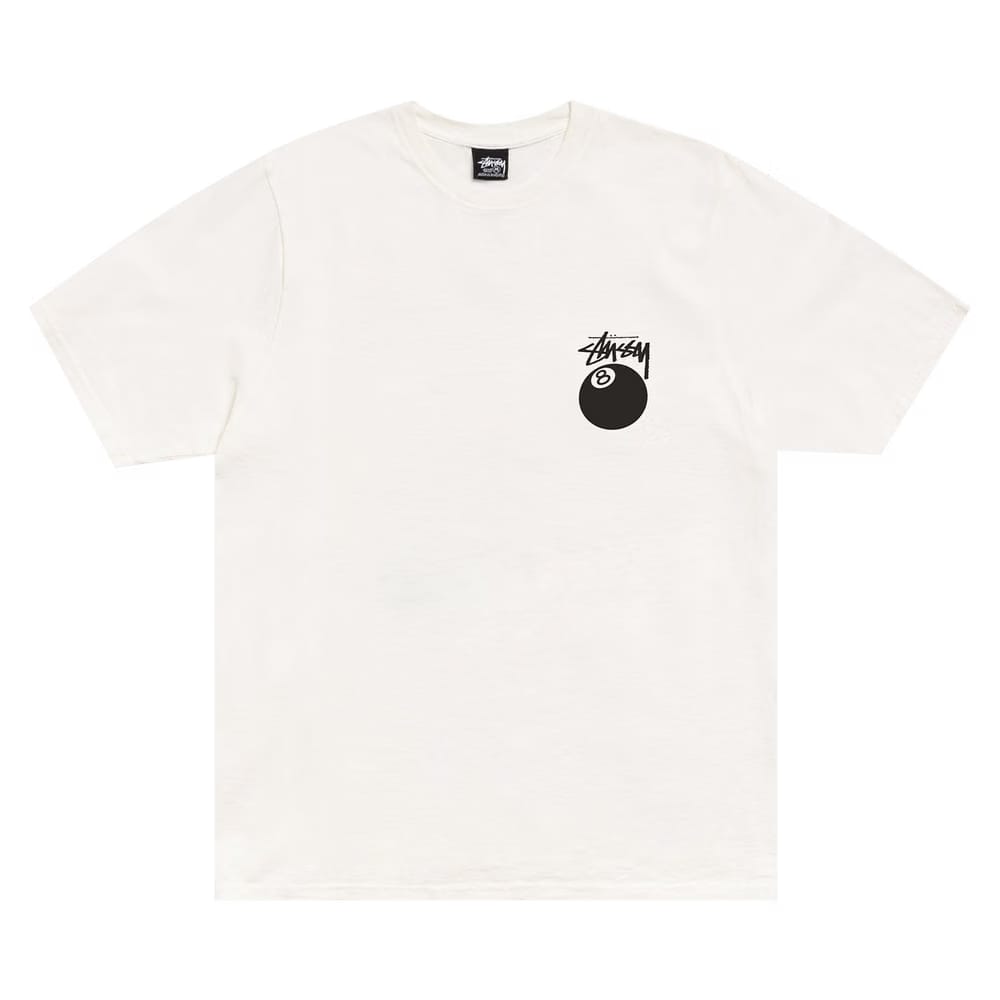 Stussy 8 Ball T-Shirt Natural