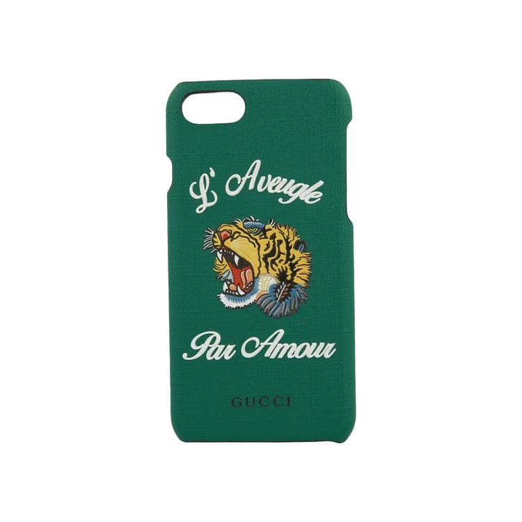 Gucci Tiger Head iPhone 7 Case Emerald