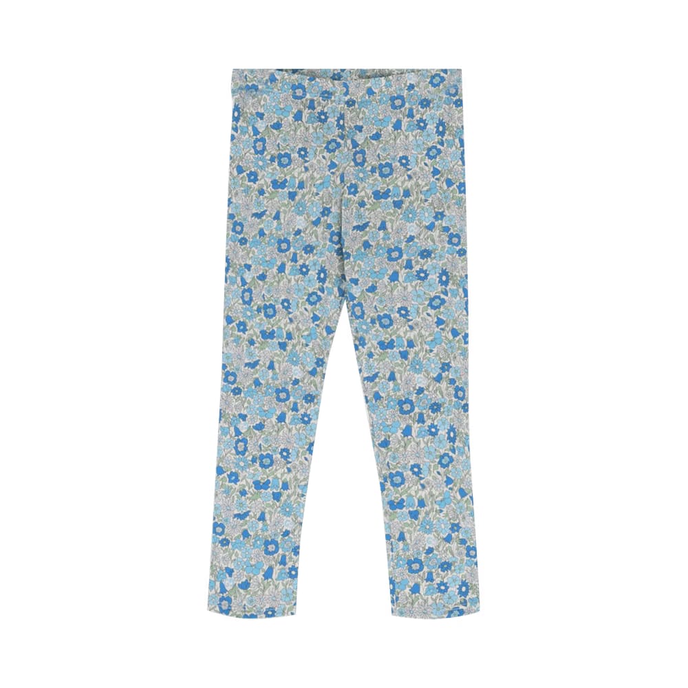 Gucci Floral Print Leggings Blue