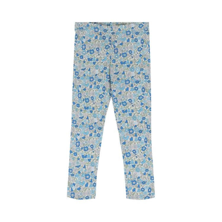 Gucci Floral Print Leggings Blue