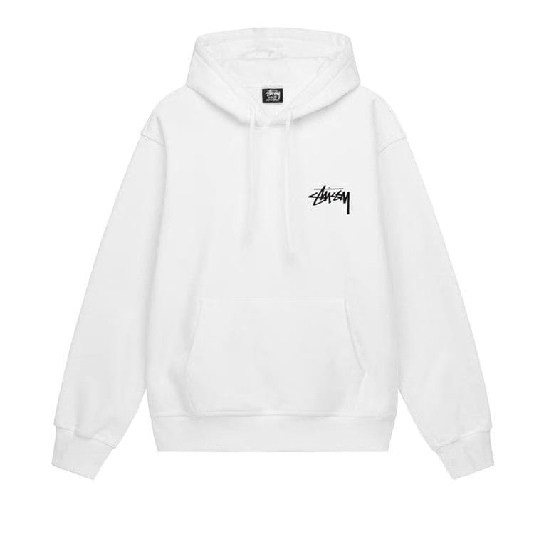 Stussy 8 Ball Fade Hoodie White