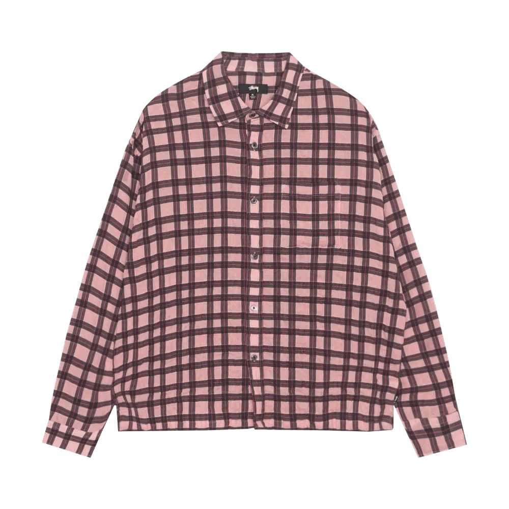 Stussy Sonoma Plaid Shirt Pink