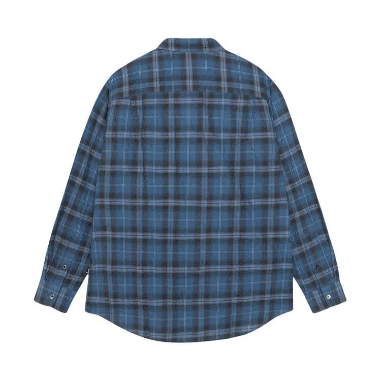 Stussy Beach Plaid Shirt Blue