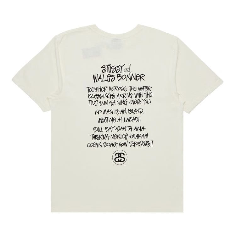 Stussy x Wales Bonner Ocean Song T-Shirt Ivory