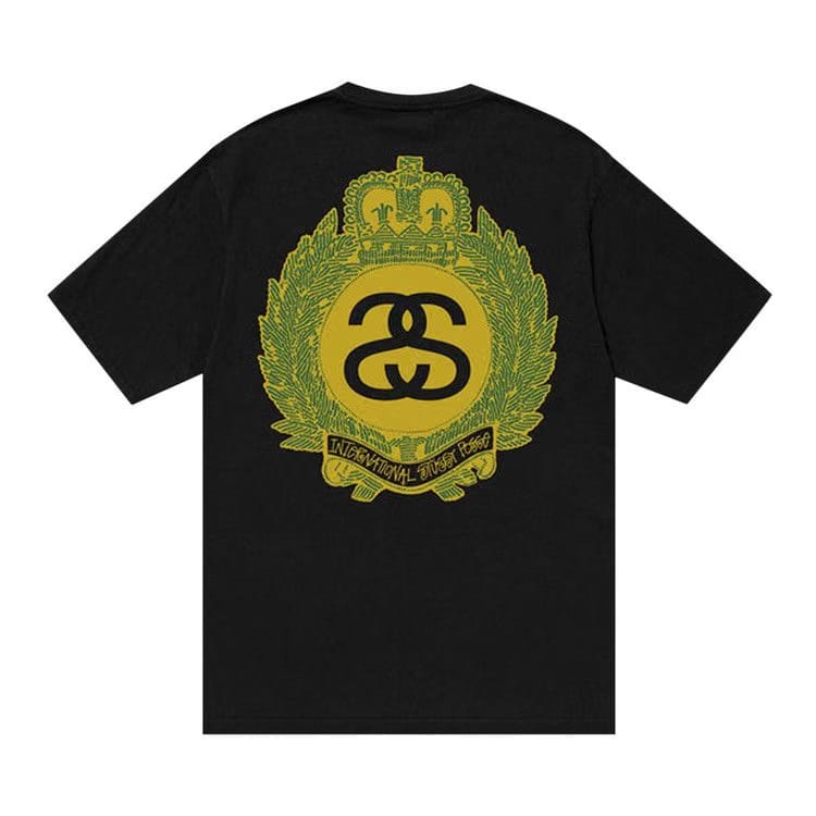 Stussy Crown Wreath Pigment Dyed T-Shirt Black