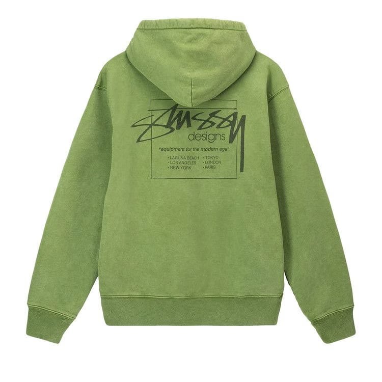 Stussy Dyed Stüssy Designs Hoodie Green