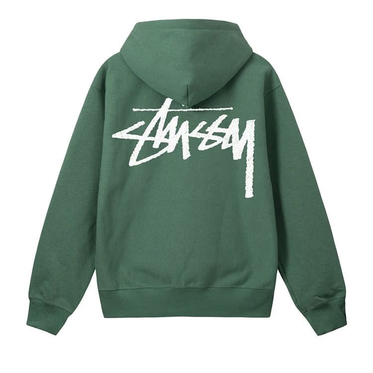 Stussy Big Stock Hoodie Green