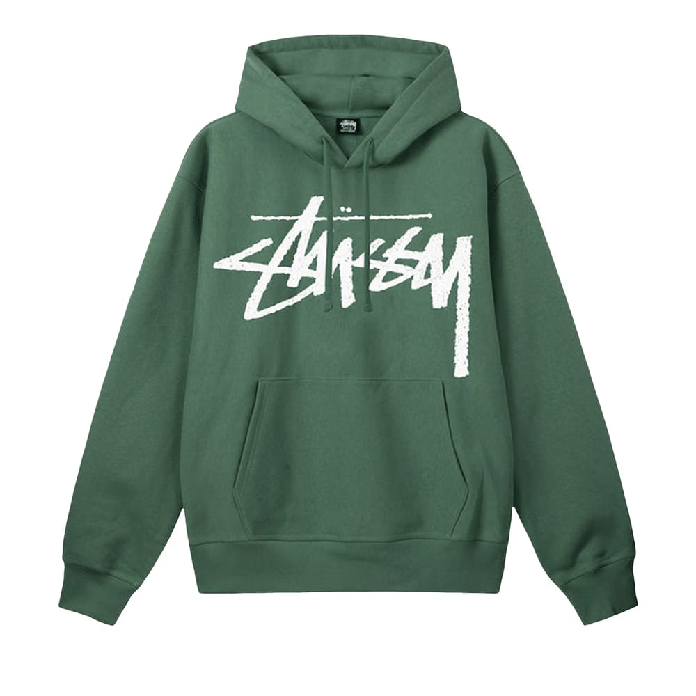 Stussy Big Stock Hoodie Green