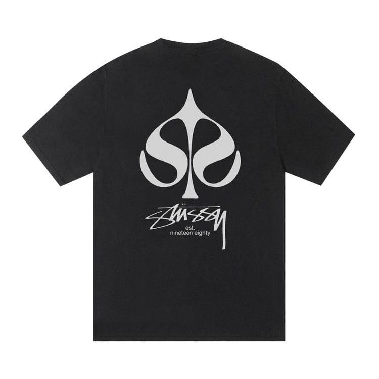 Stussy Spade T-Shirt Pigment Dyed Black