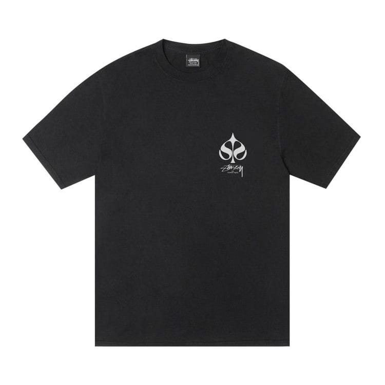 Stussy Spade T-Shirt Pigment Dyed Black