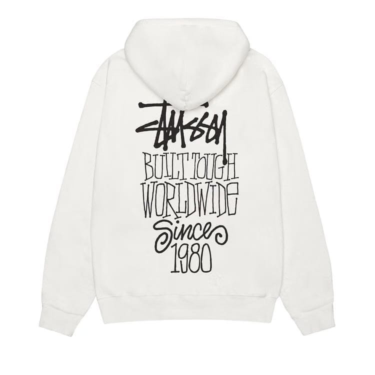 Stussy Pigment Dyed Built Tough Hoodie Natural