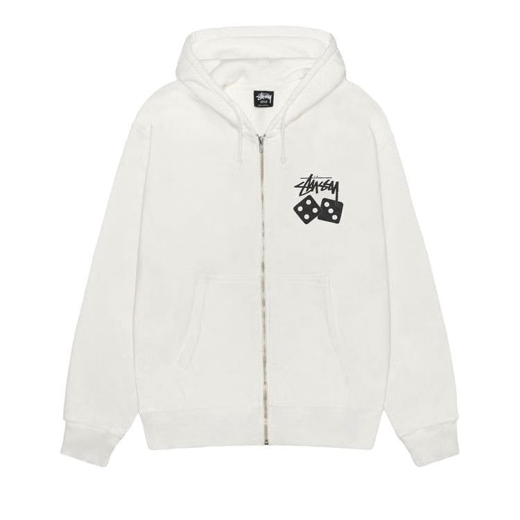 Stussy Dice Zip Hoodie Pigment Dyed Natural