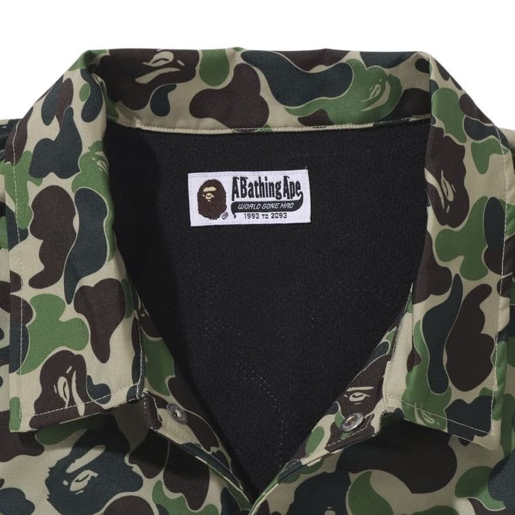 BAPE ABC Camo NYC Logo Coach Jacket Green