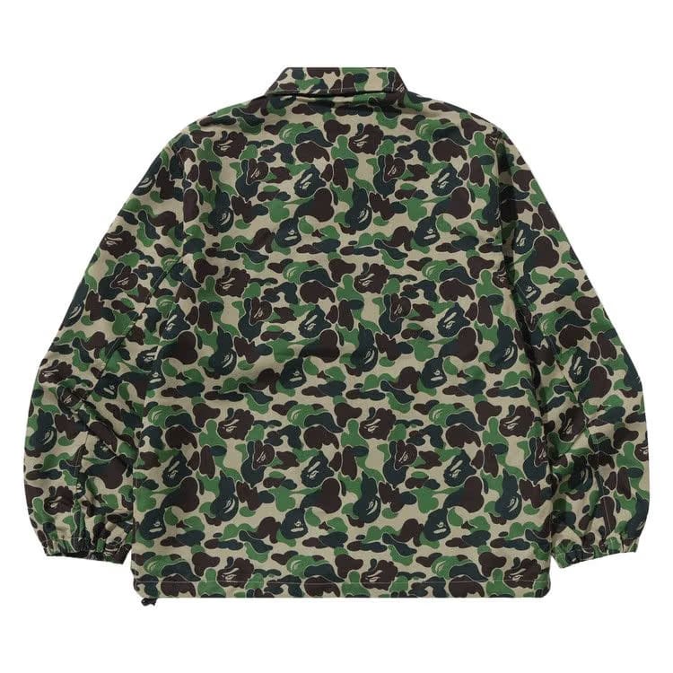 BAPE ABC Camo NYC Logo Coach Jacket Green