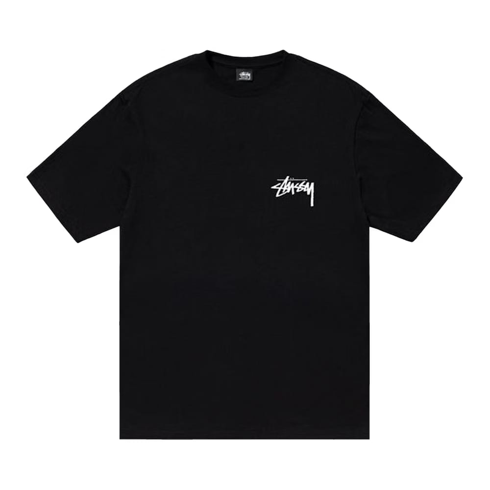 Stussy Burning Stock T-Shirt Black