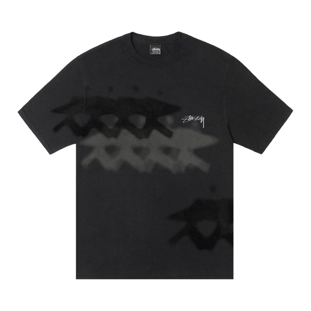 Stussy Low Tide T-Shirt Pigment Dyed Black