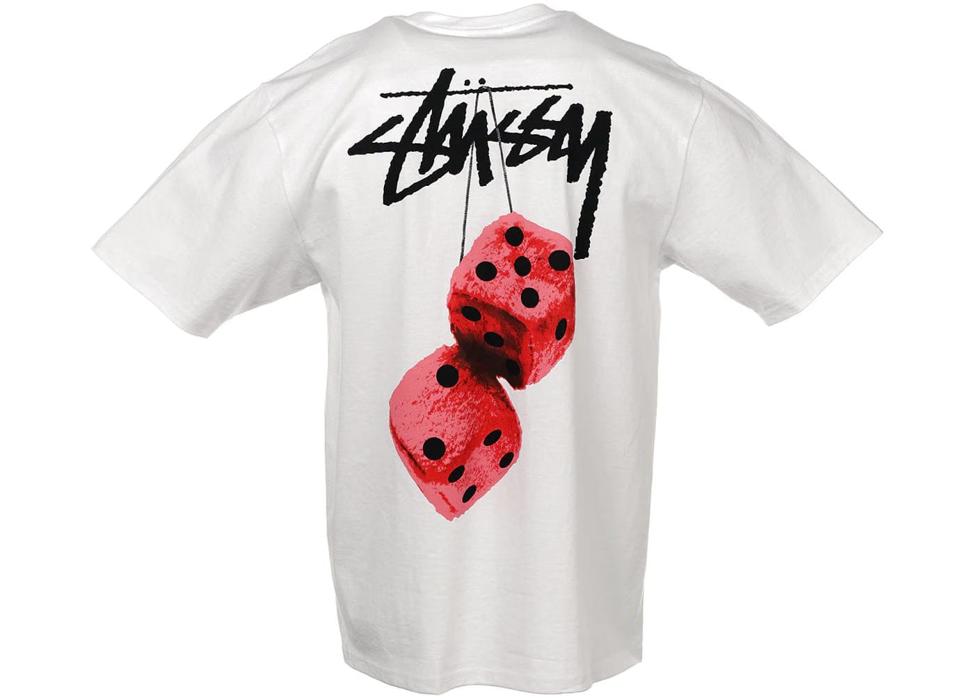 Stussy Fuzzy Dice T-Shirt White