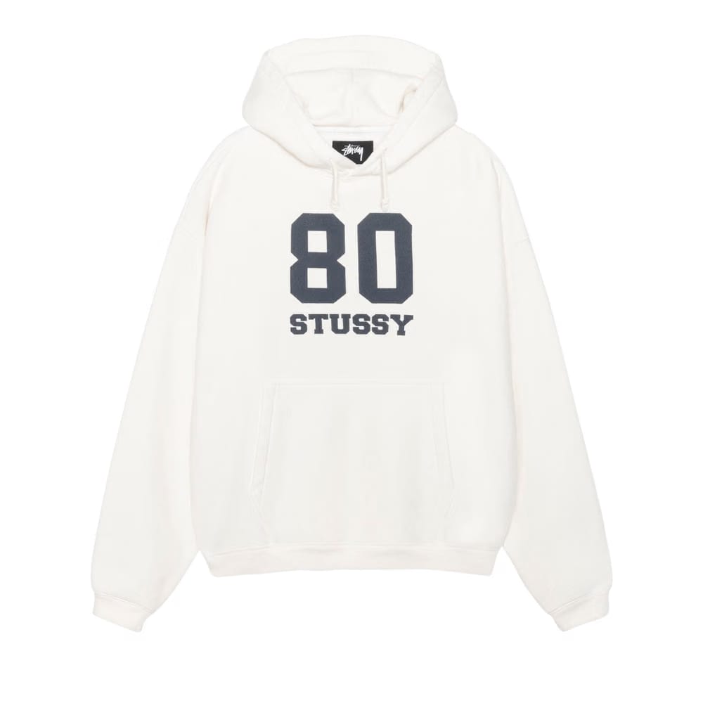 Stussy 80 Relaxed Hoodie Off White