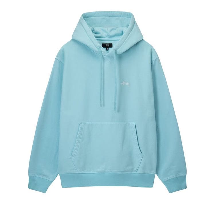 Stussy Overdyed Stock Logo Hoodie Blue