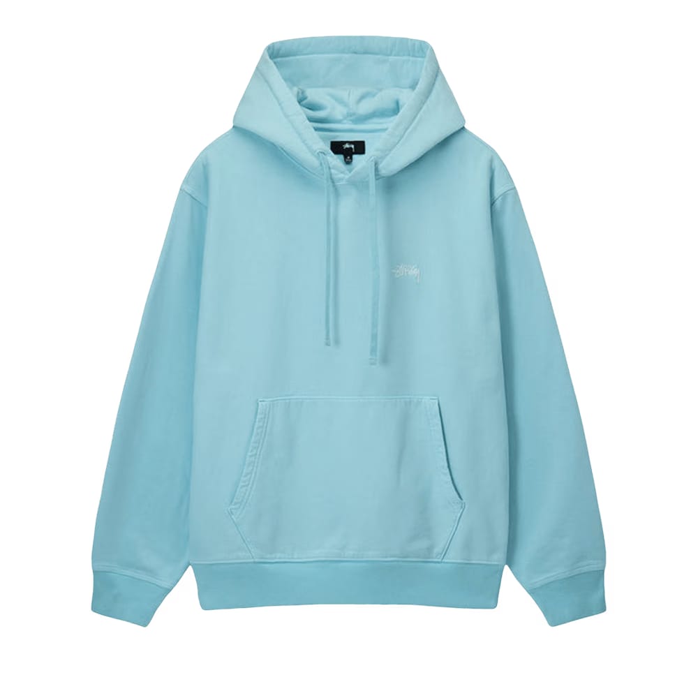 Stussy Overdyed Stock Logo Hoodie Blue