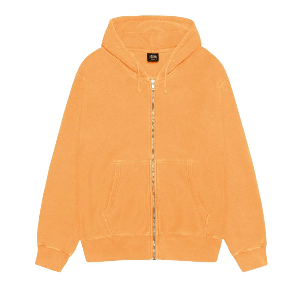 Stussy Pigment Dyed Buana Zip Hoodie Orange