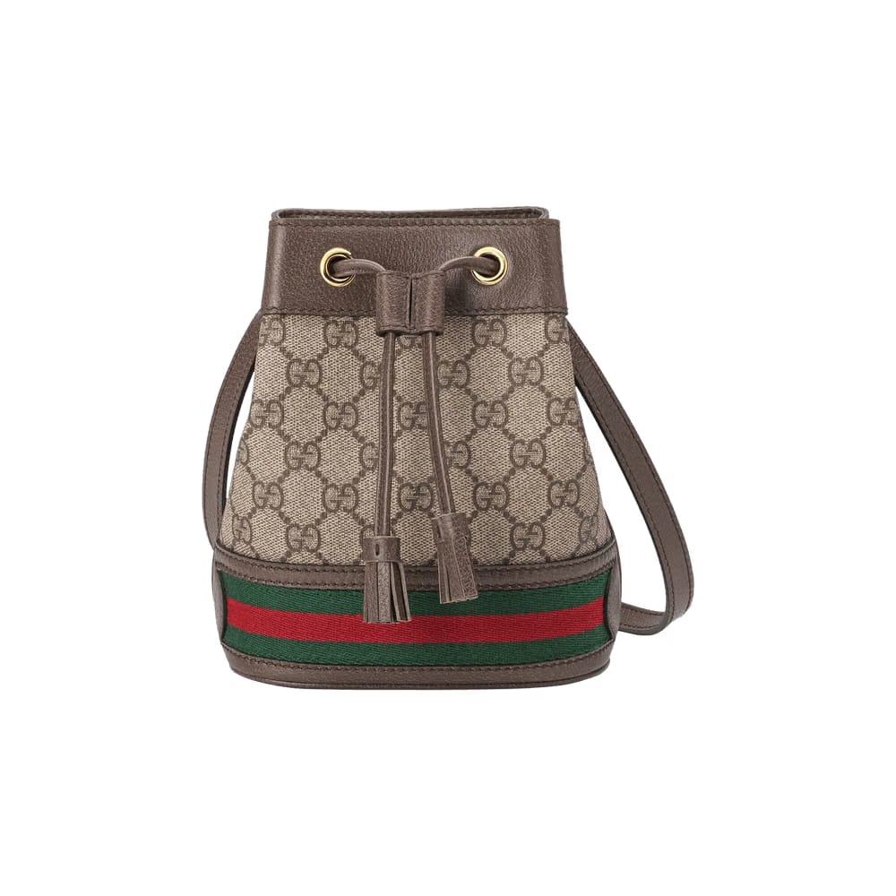 Gucci Ophidia Mini Bucket Bag Beige/Ebony
