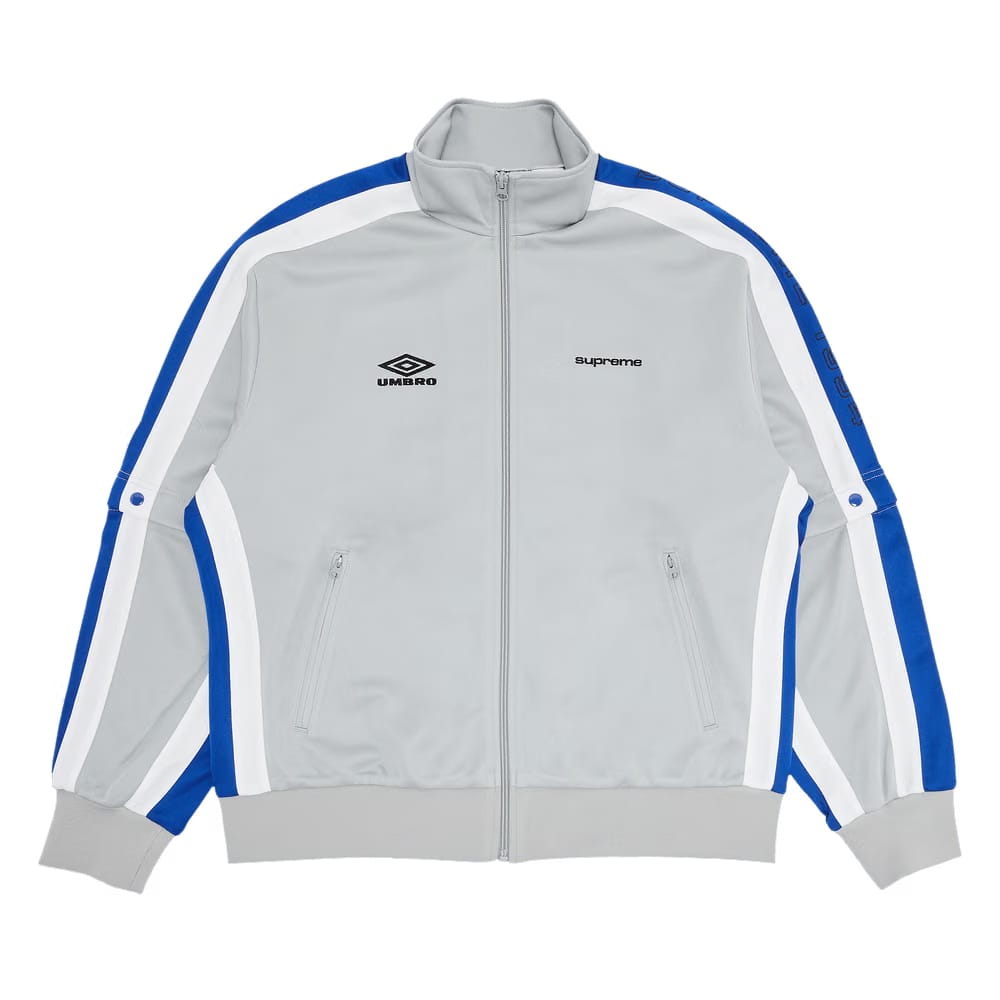 Supreme x Umbro Snap Sleeve Jacket Light Grey