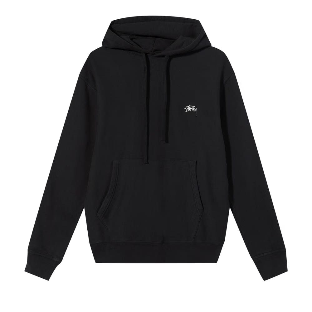 Stussy Stock Logo Hoodie Black