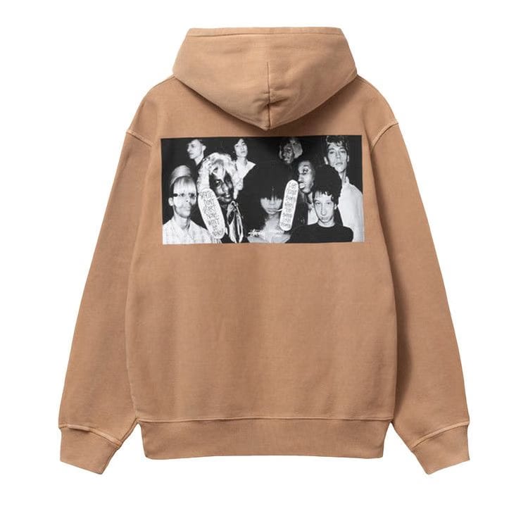 Stussy x Martine Rose Collage Pigment Dyed Hoodie Mocha