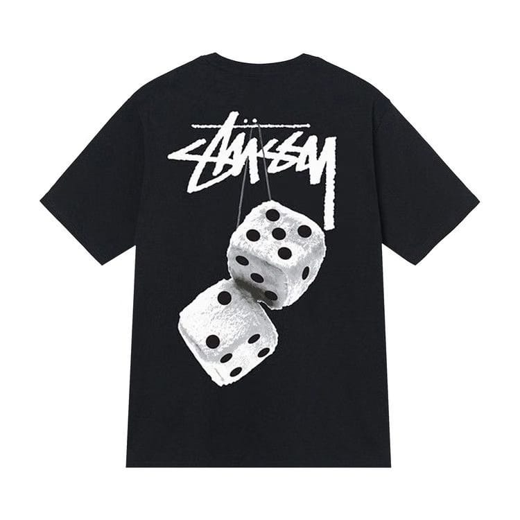 Stussy Fuzzy Dice T-Shirt Black
