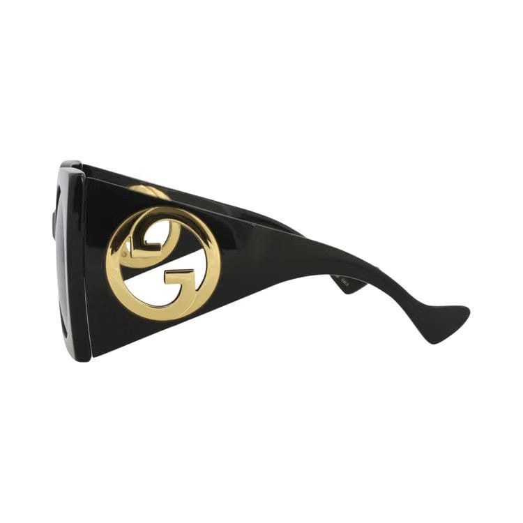 Gucci Square-Frame Recycled Acetate Sunglasses Black Grey