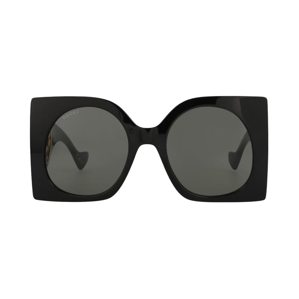 Gucci Square-Frame Recycled Acetate Sunglasses Black Grey