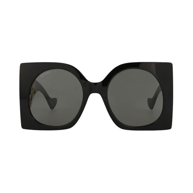 Gucci Square-Frame Recycled Acetate Sunglasses Black Grey