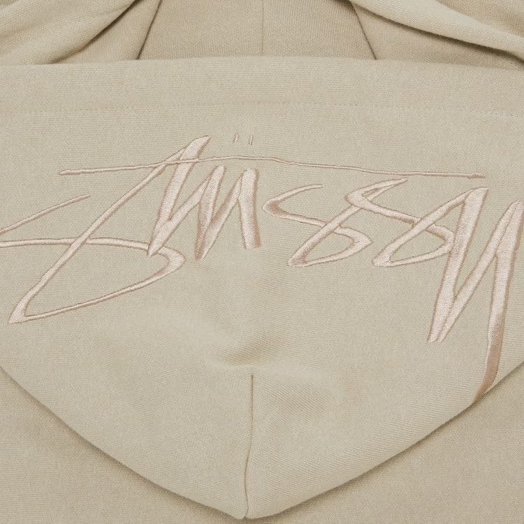 Stussy Back Hood Appliqué Hoodie Khaki