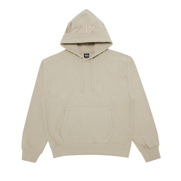 Stussy Back Hood Appliqué Hoodie Khaki