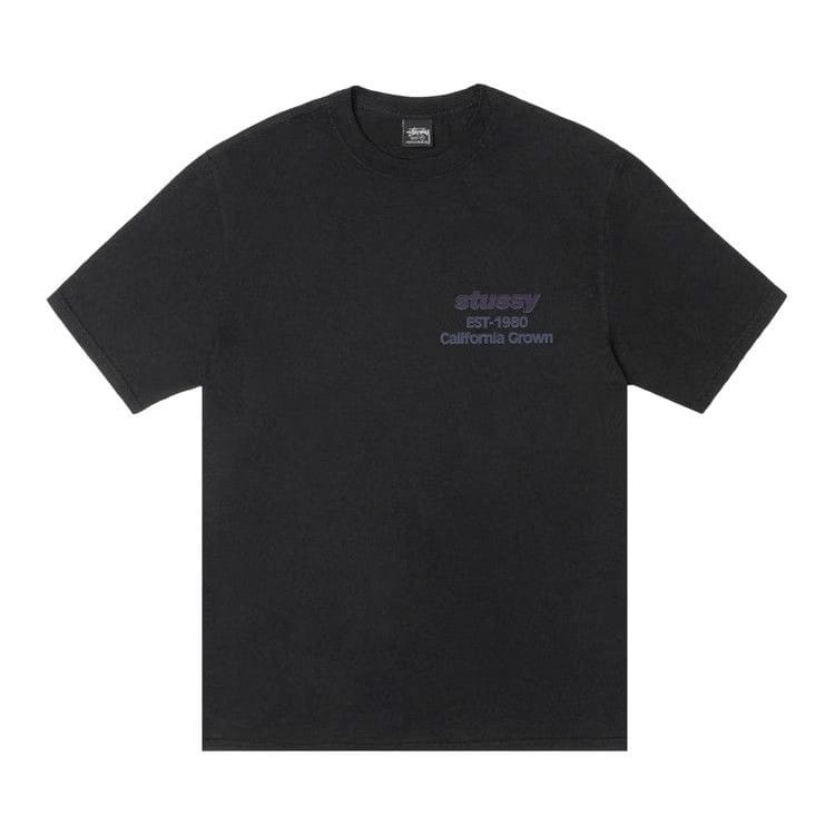 Stussy California Grown T-Shirt Pigment Dyed Black