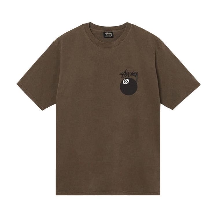 Stussy 8 Ball Pigment Dyed T-Shirt Coffee