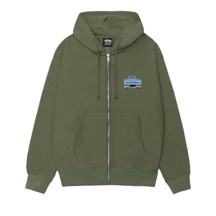Stussy Pickup Zip Hoodie Olive