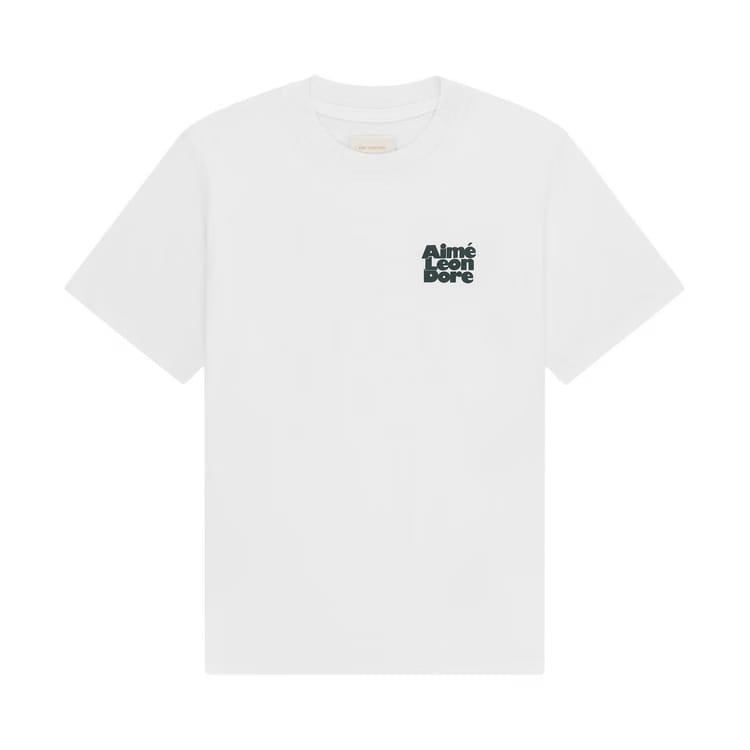 Aimé Leon Dore Stacked Logo T-Shirt Bright White