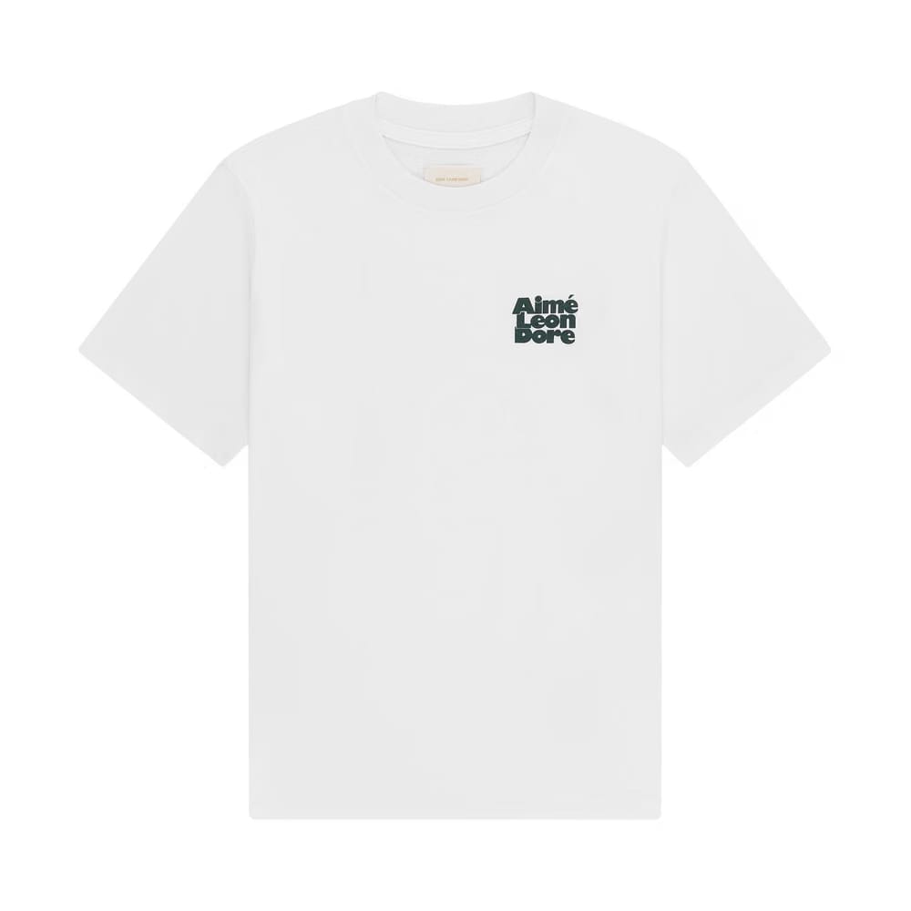 Aimé Leon Dore Stacked Logo T-Shirt Bright White