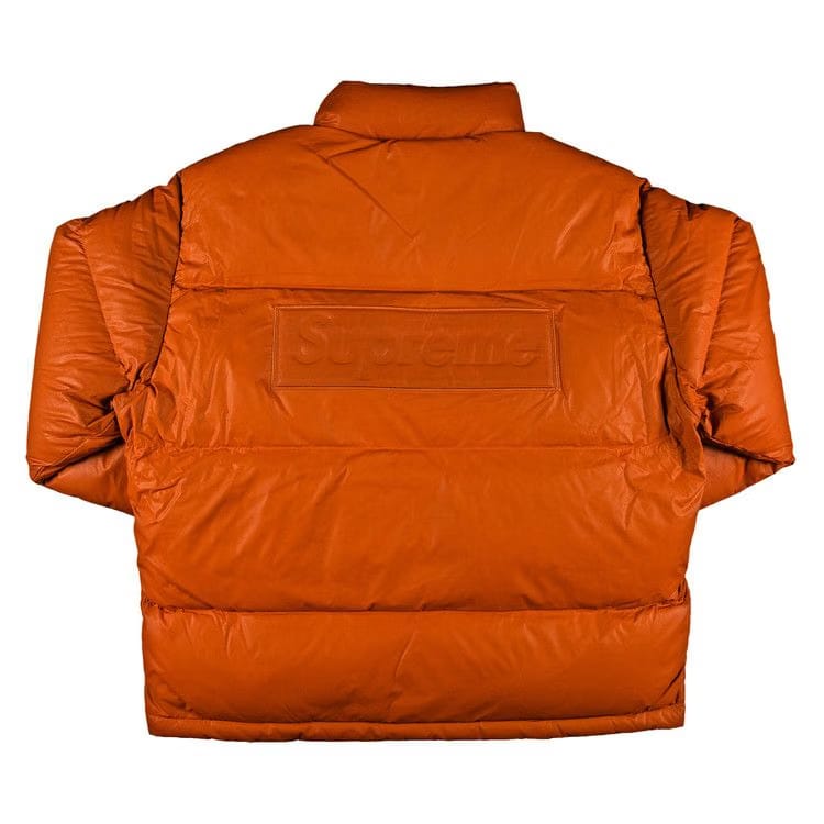 Supreme Reflective Speckled Down Jacket Orange