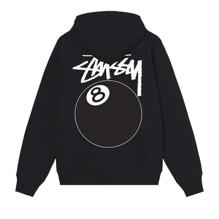 Stussy 8 Ball Hood Black