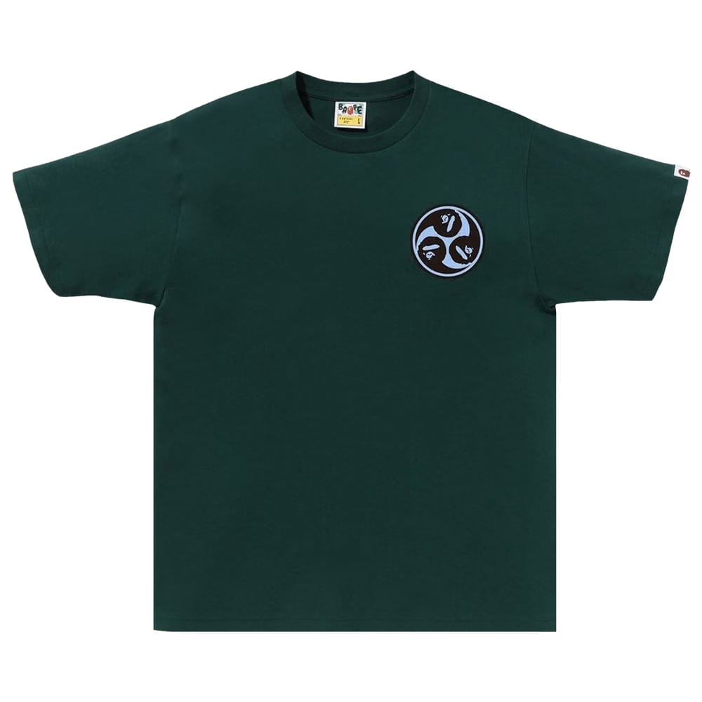 BAPE Japan Culture Mitsudomoe T-Shirt Green