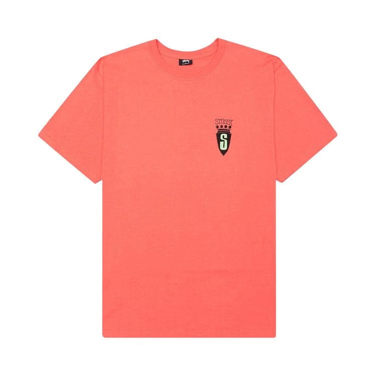 Stussy S Crest T-Shirt Pale Red