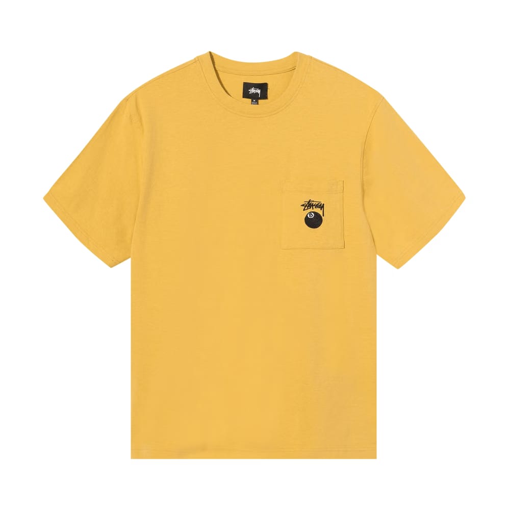 Stussy 8 Ball Pocket Crew Mustard