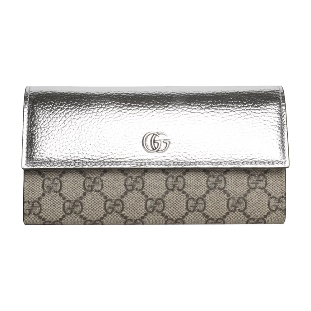Gucci GG Marmont Chain Wallet Tan